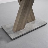 Bessagi Home jedilna miza sanna, sivo barvano steklo | Shoptok.si