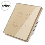 Wise wifi pametni prekidač 4 tastera - stakleni panel krem | ePonuda.com
