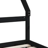  Okvir za dječji krevet s ladicama crni 90 x 190 cm od borovine | shoptok.hr