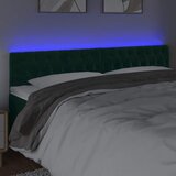  LED uzglavlje tamnozeleno 180x7x78/88 cm baršunasto | shoptok.hr