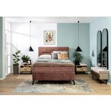 Esposa POSTELJA BOXSPRING 140 cm x 200 cm , tekstil rdečerjava | Shoptok.si