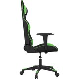  Igraća stolica crno-zelena od umjetne kože - Crna i zelena 1 Bez naslona za noge | shoptok.hr