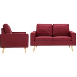  2-dijelni set sofa od tkanine crvena boja vina | shoptok.hr