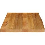 Stolna Mizna plošča z naravnim robom 80x60x3,8 cm trden mangov les, (21412044) | Shoptok.si