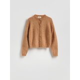Reserved Kardigan s moherom - zlatnosmeđe | shoptok.hr