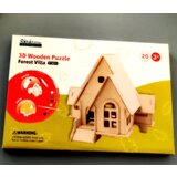 Šumska vila - 3d drvena slagalica koja se oboji