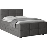 MID.YOU POSTELJA BOXSPRING 140 cm x 200 cm , les, kovina, umetna masa, tekstil antracit | Shoptok.si