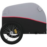 Prikolica za bicikl crno-crvena 30 kg željezna | shoptok.hr