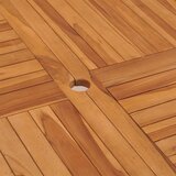  Vrtni blagovaonski stol 110 x 110 x 75 cm od masivne tikovine | shoptok.hr