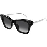 Alexander Mcqueen AM0483S 001 ONE SIZE (52) Črna/Siva Cene