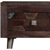  Stolić za kavu od masivnog obnovljenog drva 100 x 60 x 35 cm | shoptok.hr