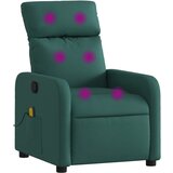 Maison Chic masažni naslanjač - Relax naslanjač temno zeleno blago, (22134456) | Shoptok.si