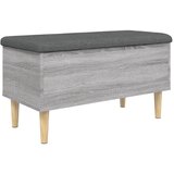  Klupa za pohranu siva boja hrasta 82x42x46 cm konstruirano drvo | shoptok.hr