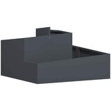  Vrtna saksija Antracit 80 x 80 x 50 cm Čelična vrata | shoptok.hr