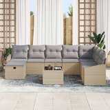 9-dijelni vrtni sofa set s jastučićima bež poliratana | shoptok.hr