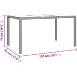  5-dijelni vrtni bistro set od poliratana s jastucima bež | shoptok.hr