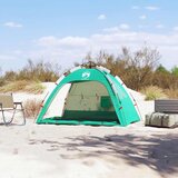  Šator za plažu za 2 osobe vodootporni morskozeleni | shoptok.hr