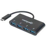 Manhattan USB HUB USB C- 4x USB 3.2, Bus Powered | ePonuda.com