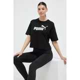 Puma Kratka majica ženski, črna barva