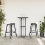 vidaXL barski stoli 2 kosa Svetlo siva HDPE | Shoptok.si