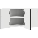  Zidni kutni ormar Crna 57 x 57 x 40 cm Konstruirano drvo | shoptok.hr