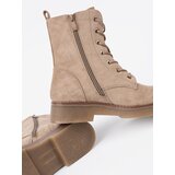 Shelvt Stylish beige workers with a round toe | Shoptok.si