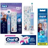 Oral-b kids frozen set za decu - električna četkica sa kutijom + zamenski nastavci 4 kom + pro junior pasta za zube