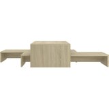  Set uklapajućih stolića boja hrasta 100 x 100 x 26,5 cm drveni | shoptok.hr