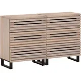 Komoda 2 kosa 60x34x75 cm trden mangov les
