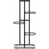  Stalak za cvijeće s 5 razina 43 x 22 x 98 cm crni metalni | shoptok.hr