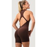 GymBeam Women‘s NEO Zip-Up Jumpsuit Mocha XS | Eponuda.ba