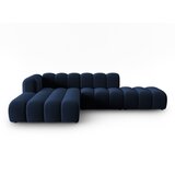 Micadoni Home Temno modra kotna sedežna garnitura (levi kot) Lupine – Cene