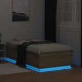 Okvir za krevet s LED svjetlima 75x190 cm od konstruiranog drva | shoptok.hr