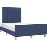  Za krevet s uzglavljem plavi 120 x 200 cm od tkanine | shoptok.hr