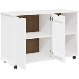  Mobilni ormar Bijelo 100 x 39 x 65,5 cm Čvrsto borovo drvo | Eponuda.ba