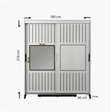 Hanah home ormar Pasific Home Fuga 180 White | ePonuda.com