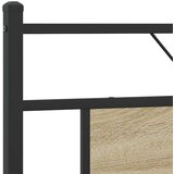 vidaXL Kovinski posteljni okvir brez vzmetnice sonoma hrast 180x200 cm | Shoptok.si