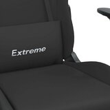 vidaXL Gaming stol z oporo za noge črno blago | Shoptok.si