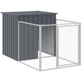  Kućica za pse s igralištem antracit 110 x 405 x 110 cm čelična | shoptok.hr