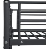 Krevet na kat crni metalni 90 x 200 cm | Eponuda.ba