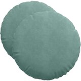  Jastučići za sjedenje 2 pcs Morska zelena Ø50 x 19 cm Baršun | shoptok.hr