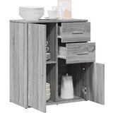  Komoda siva boja hrasta 60x31x70cm od konstruiranog drva | shoptok.hr