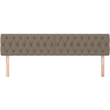  Posteljno vzglavje 2 kosa taupe 100x7x78/88 cm blago, (20793467) | Shoptok.si