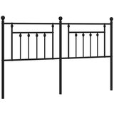 Maison Chic kovinsko posteljno vzglavje - vzglavna omarica - nočna omarica črno 160 cm, (21704759) Cene