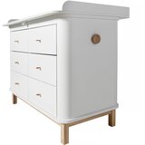 Oliver Furniture® komoda s previjalno mizo white/oak | Shoptok.si