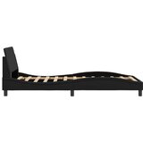  Okvir za krevet Dover crni 100 x 190 cm od umjetne kože | shoptok.hr