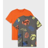 Sinsay Pamučne majice s graffiti printom 2 pack | shoptok.hr