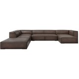 Windsor & Co Sofas Rjava usnjena kotna zofa (levi kot) Madame - Windsor & Co Sofas | Shoptok.si