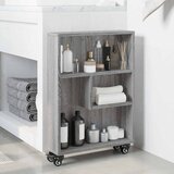  Uska kolica za pohranu boja hrasta 48x13x68cm konstruirano drvo | shoptok.hr