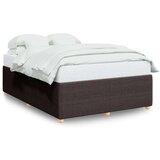  Okvir za krevet bez madraca tamnosmeđi 140 x 190 cm od tkanine | shoptok.hr